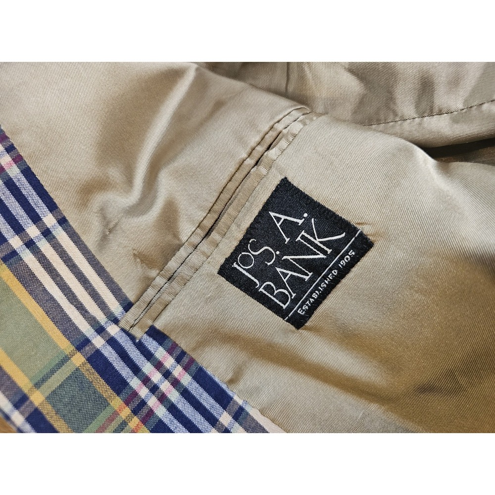 JOS A BANK Madras Plaid Blazer Men's Size 44 Sports Coat Preppy Ivy Nautical - Picture 7 of 8